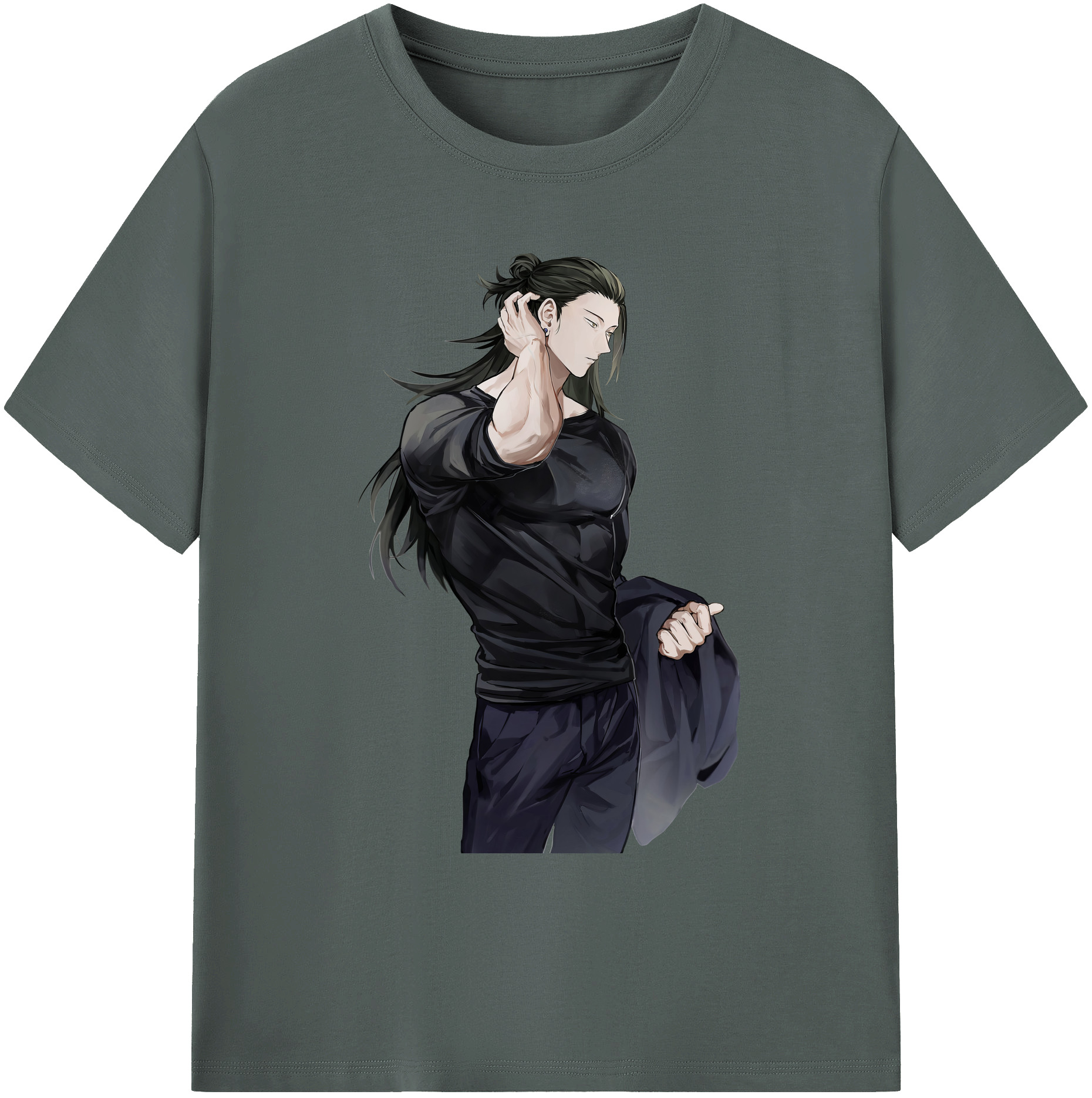 （画像用） 呪術廻戦 Jujutsu Kaisen 綿100％ メンズ半袖Tシャツ｜肌触りやわらか＆通気性